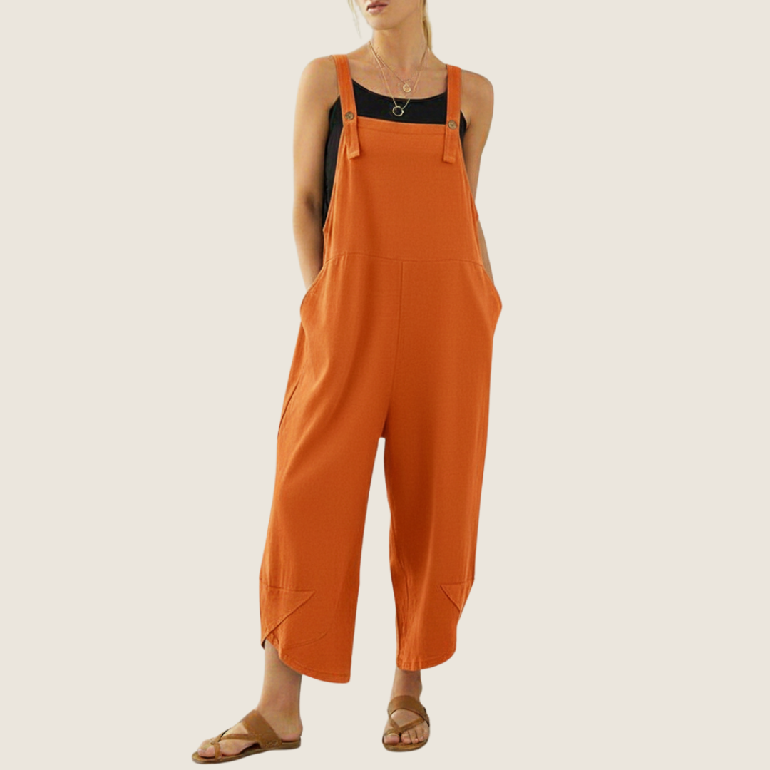 Women's Casual Wide-Leg Overalls