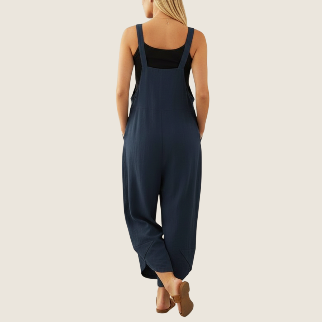 Women's Casual Wide-Leg Overalls