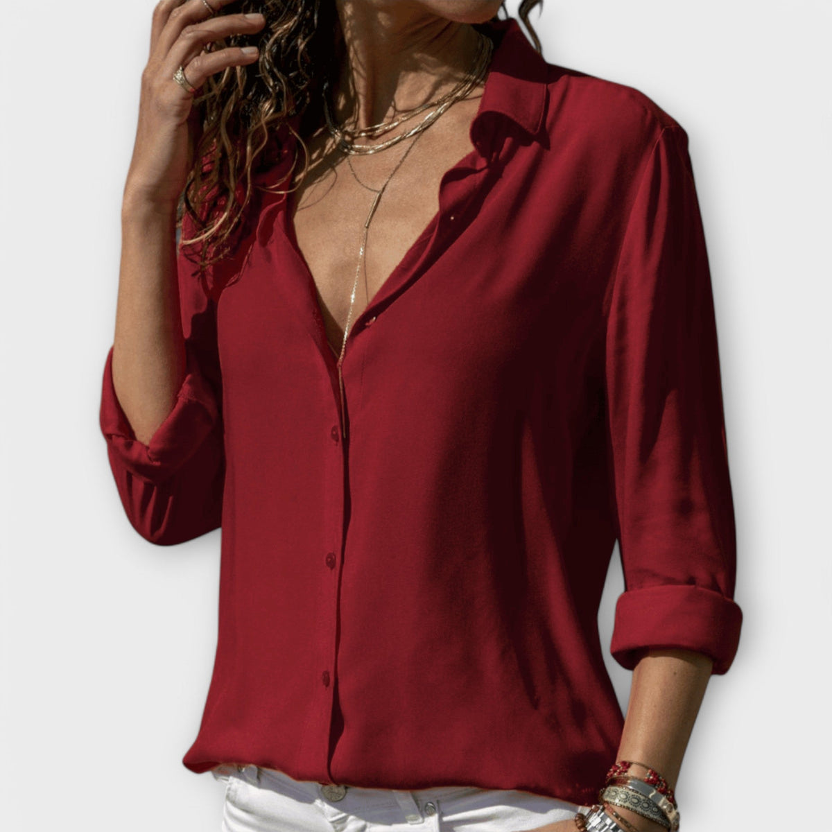 Women's Chic Blouse for Office & Evening Wear