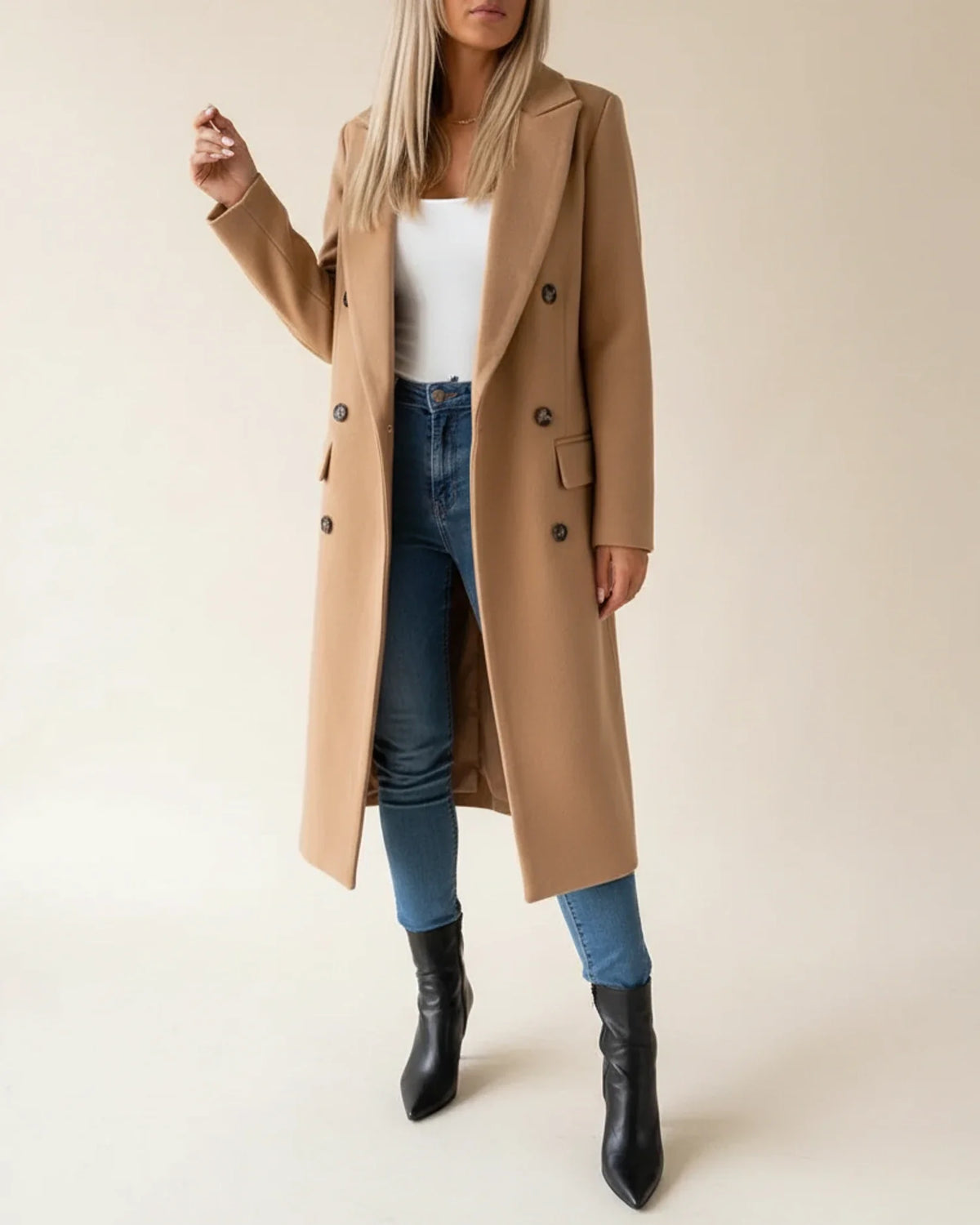 Women's Classic Long Trench Coat