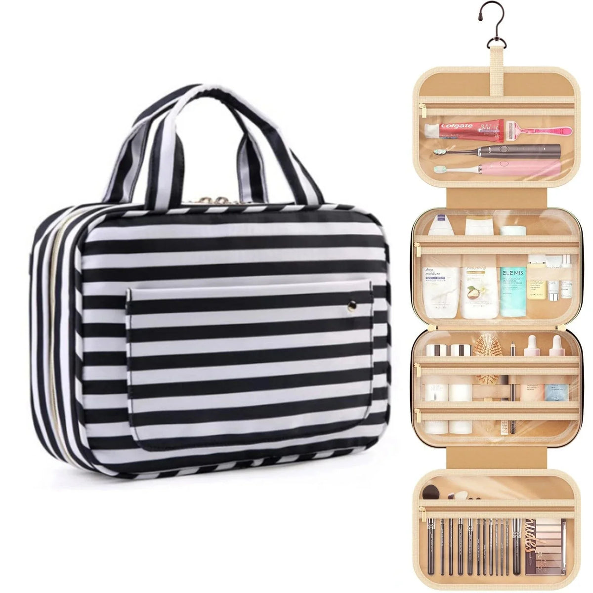 Women's Compact Travel Toiletry Bag