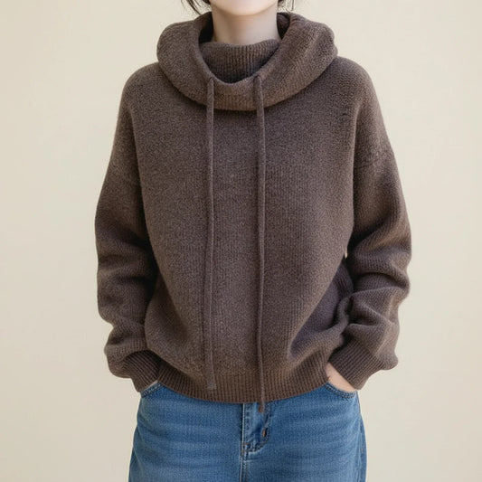 Women's Cozy Hooded Winter Sweater