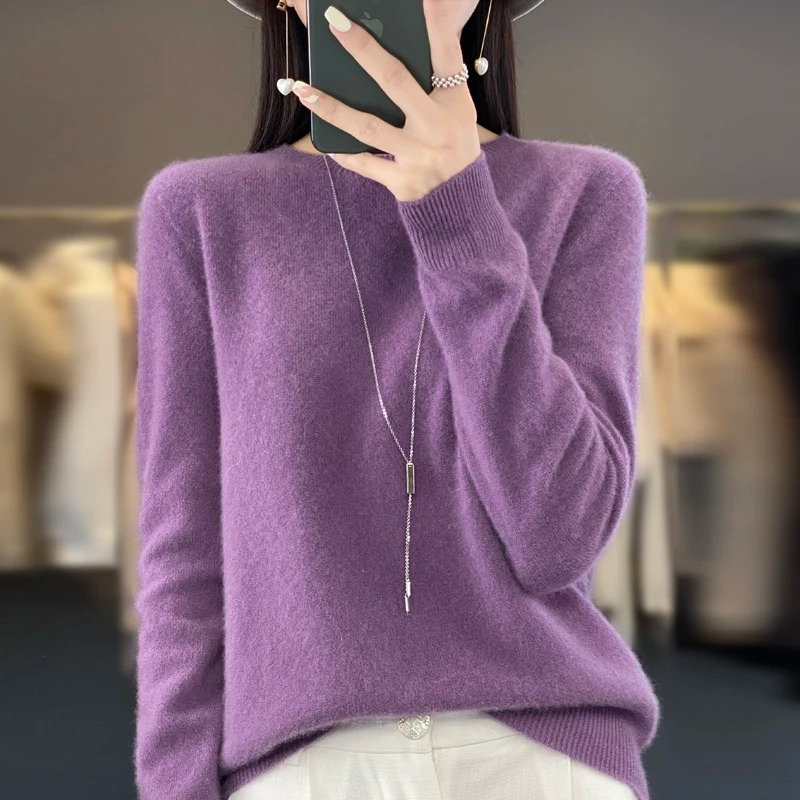 Women's Crew Neck Sweater - Stylish, Soft and Comfortable