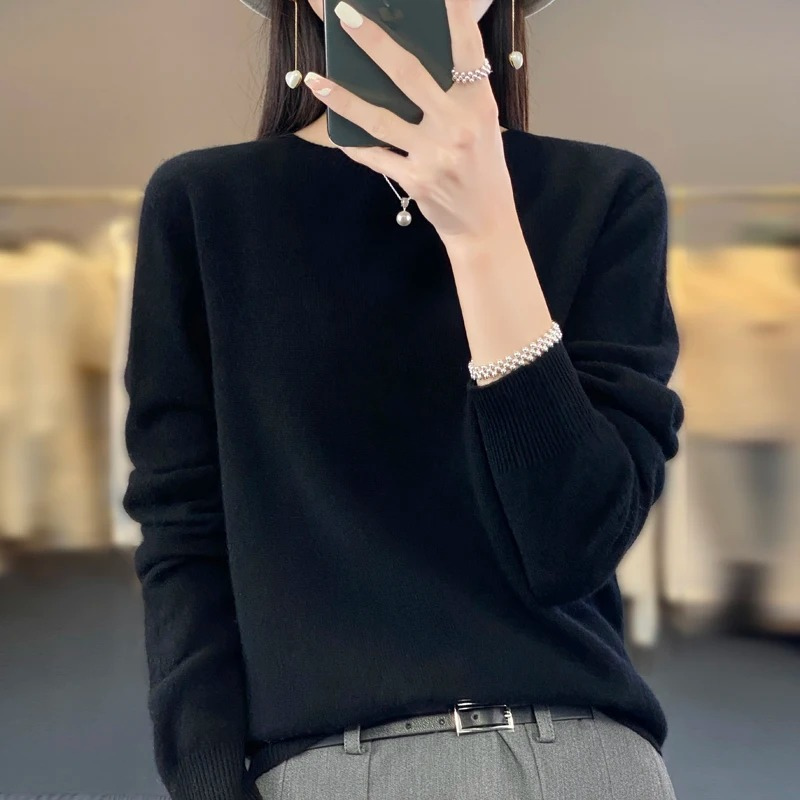 Women's Crew Neck Sweater - Stylish, Soft and Comfortable