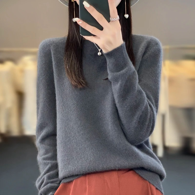 Women's Crew Neck Sweater - Stylish, Soft and Comfortable