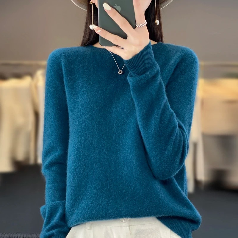 Women's Crew Neck Sweater - Stylish, Soft and Comfortable