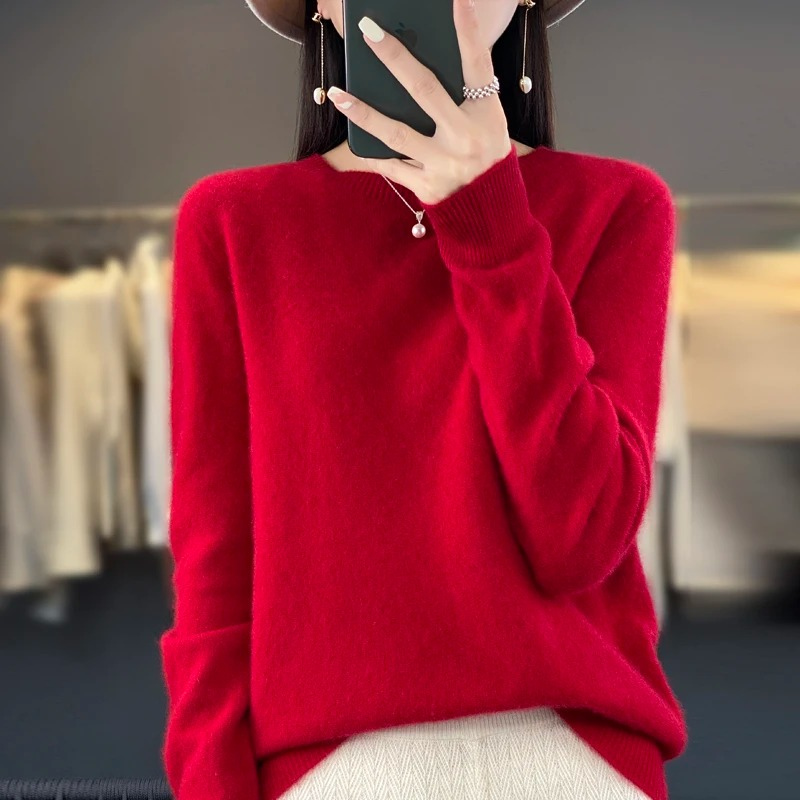 Women's Crew Neck Sweater - Stylish, Soft and Comfortable