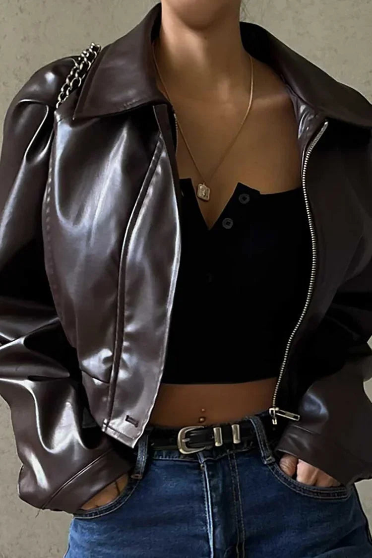 Women's Cropped Zip-Up Jacket