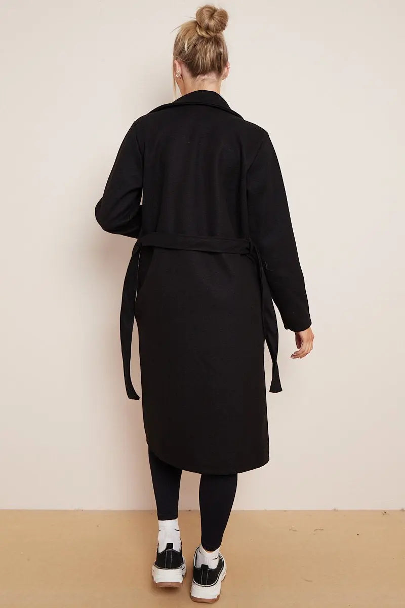 Women's Double-Breasted Long Coat