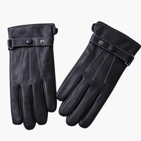 Women's Driving Gloves with Lining and Stitching Details