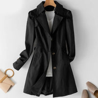 Women's Elegant Buttoned Trench Coat