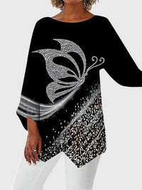 Women's Elegant Crew Neck Top