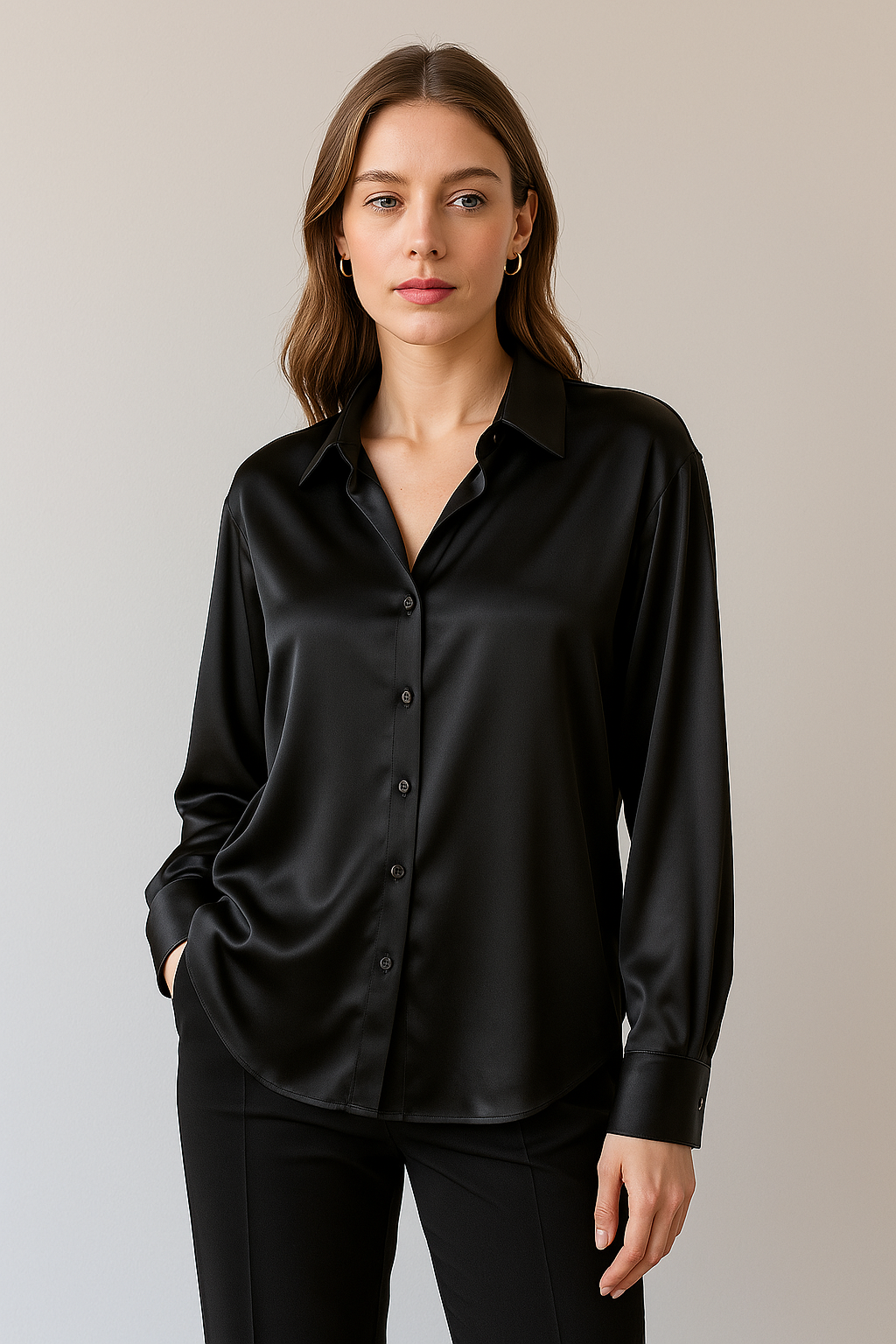 Women's Elegant, Luxurious and Versatile Shirt - Perfect for Autumn