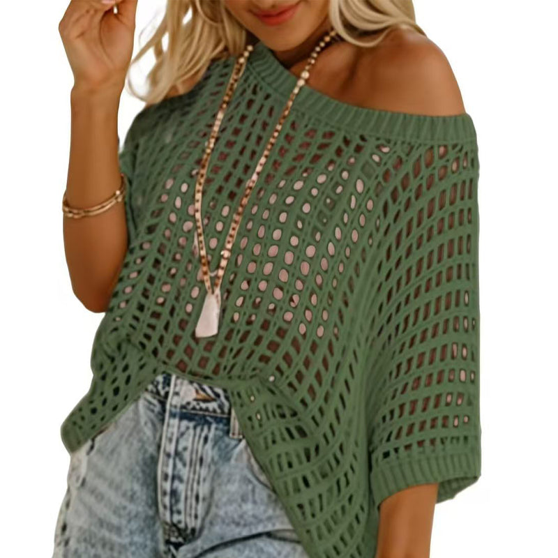 Women's Fishnet Short Sleeve T-Shirt