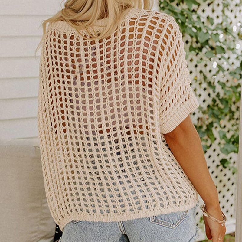 Women's Fishnet Short Sleeve T-Shirt