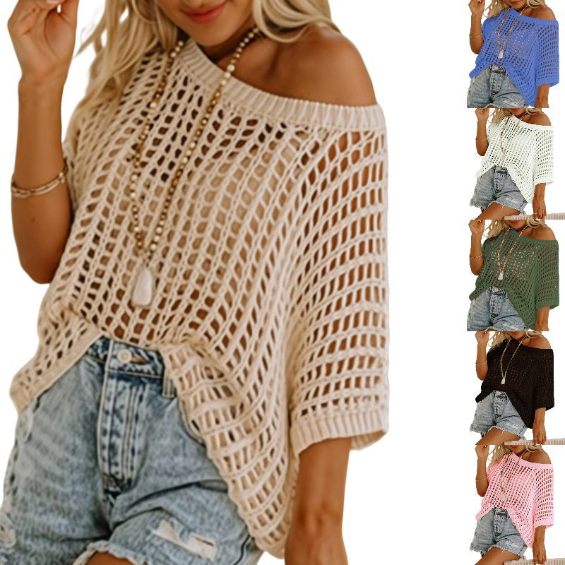 Women's Fishnet Short Sleeve T-Shirt