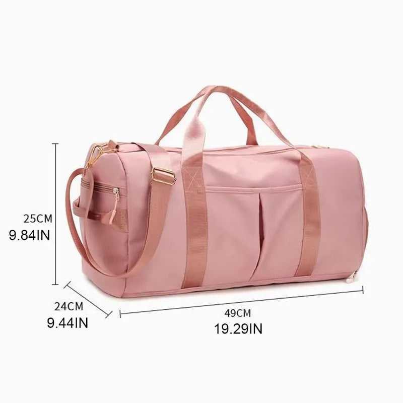 Women's Gym Bag with Shoe Compartment