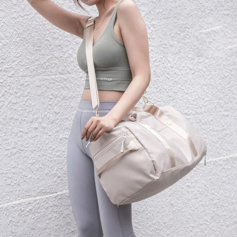 Women's Gym Bag with Shoe Compartment