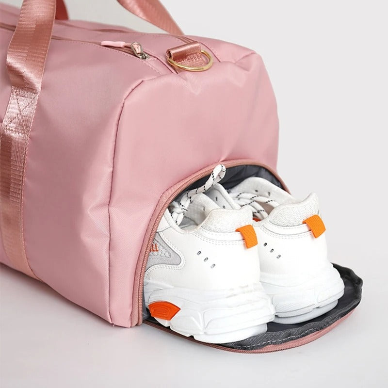 Women's Gym Bag with Shoe Compartment