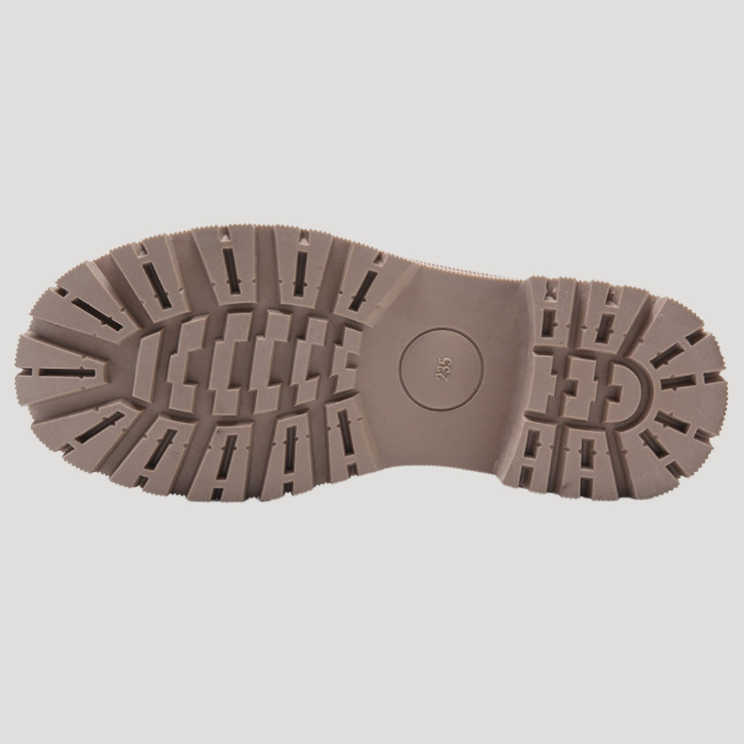 Women's High-Ankle Winter Boots with Sturdy Sole