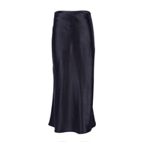 Women's High-Waist Shimmering A-Line Midi Skirt