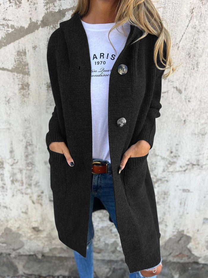 Women's Hooded Longline Cardigan