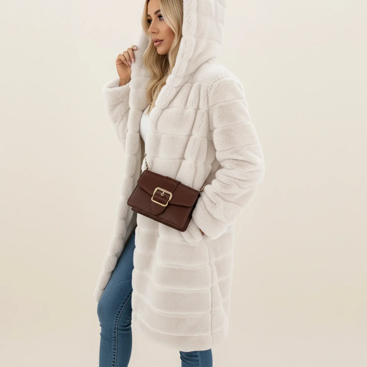Women's Hooded Longline Winter Coat