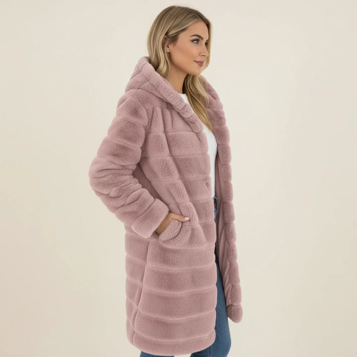 Women's Hooded Longline Winter Coat