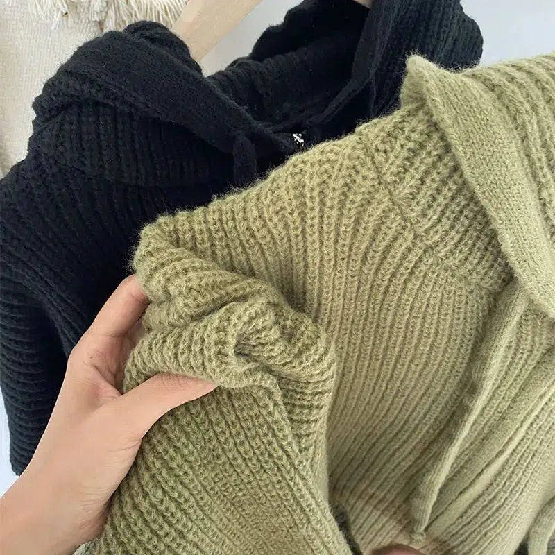 Women's Hooded Zip-Up Cardigan