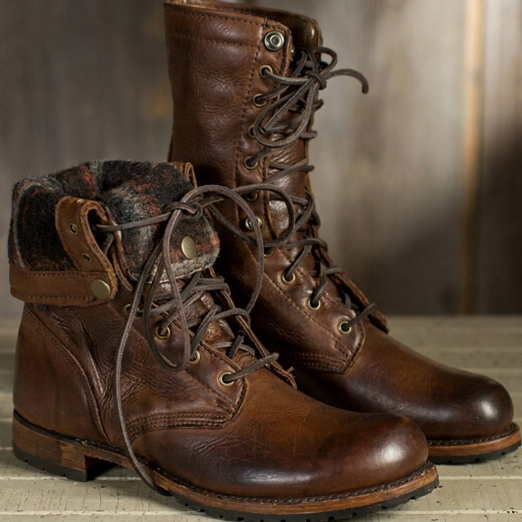 Women's Lace-Up Mid-Calf Boots