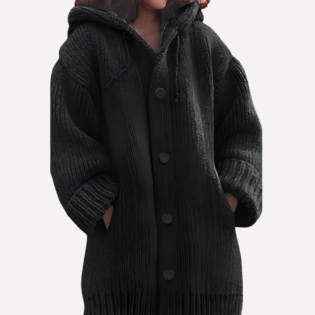 Women's Long Hooded Cardigan