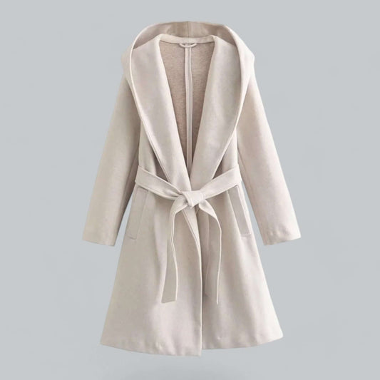 Women's Long Hooded Trench Coat