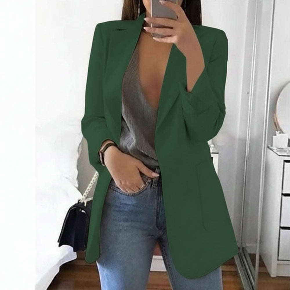 Women's Long-Sleeve Blazer with Notched Lapel