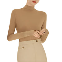 Women's Long-Sleeved High-Neck Top