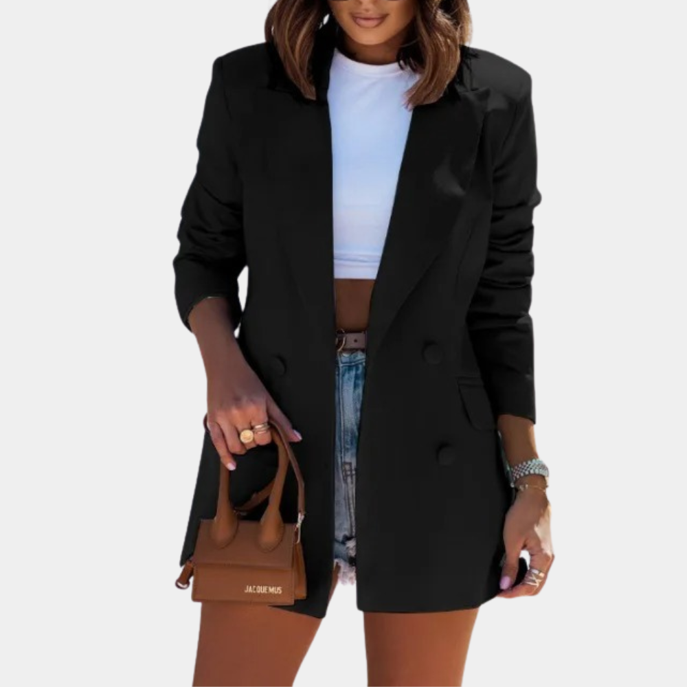Women's Longline Blazer - Comfortable and Stylish