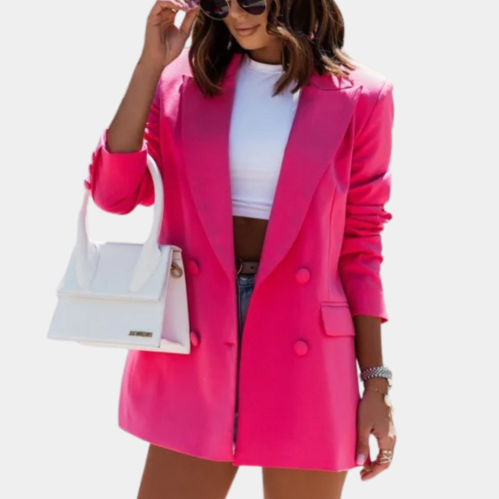 Women's Longline Blazer - Comfortable and Stylish