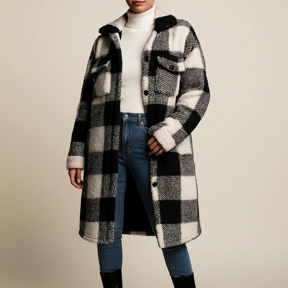 Women's Longline Winter Overcoat