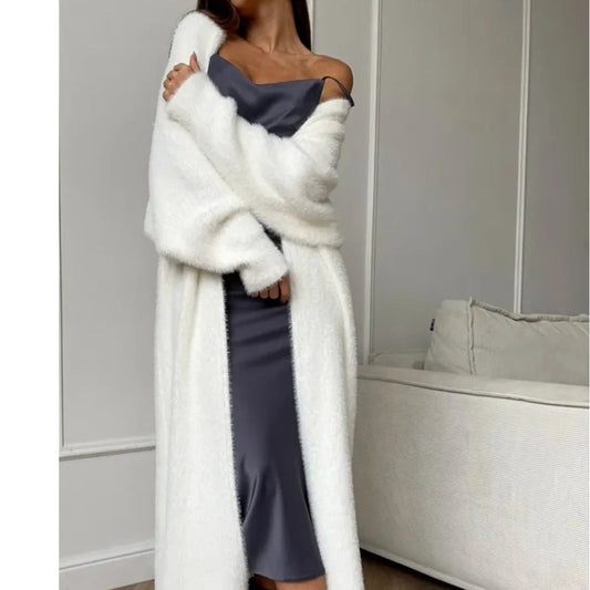 Women's Loose-Fit Long Cardigan