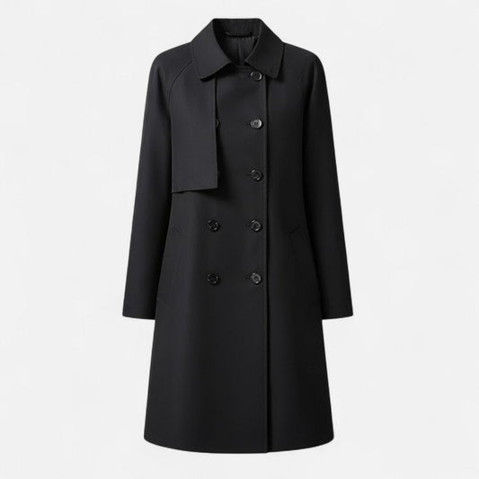 Women's Mid-Length Double-Breasted Trench Coat