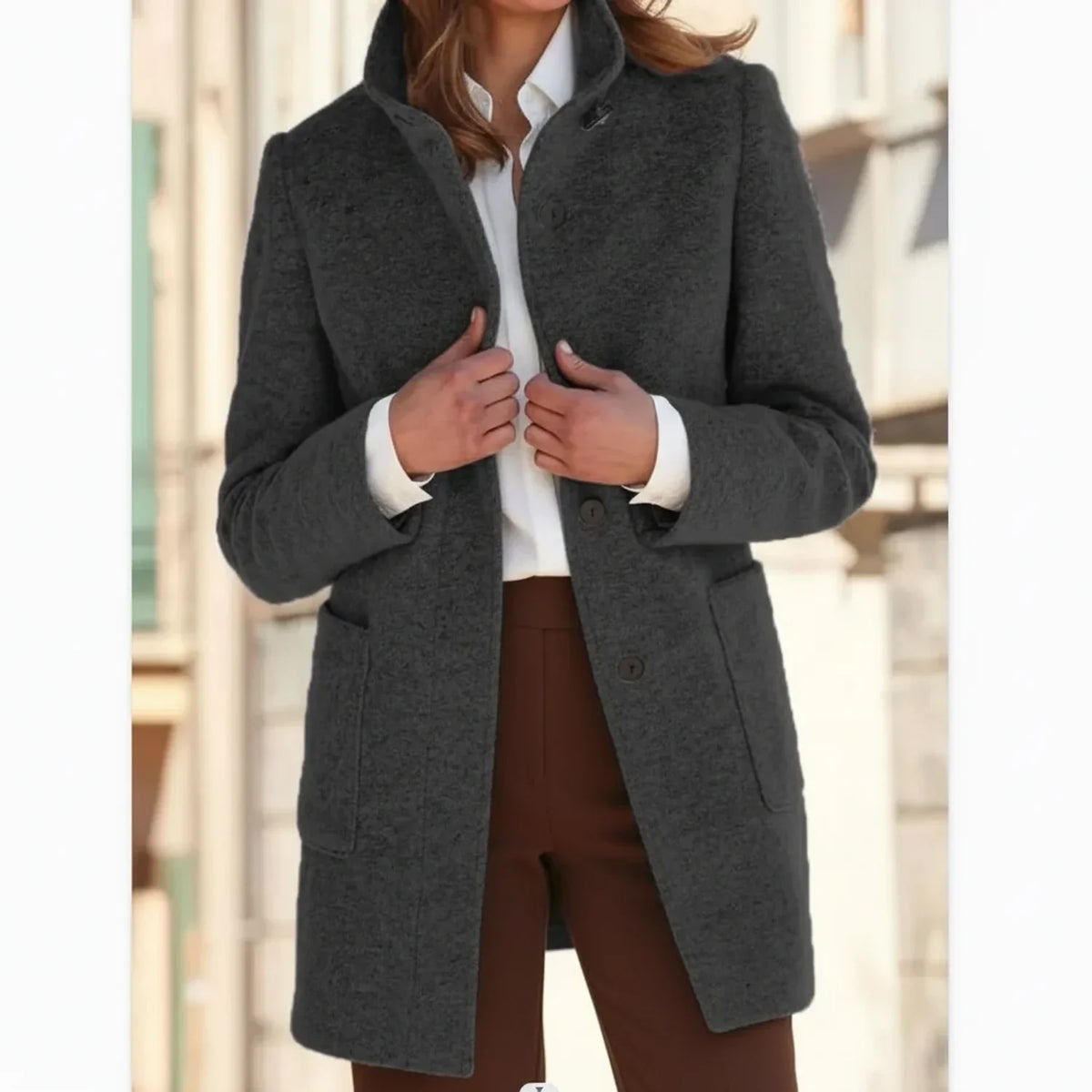 Women's Mid-Length Fall Winter Coat