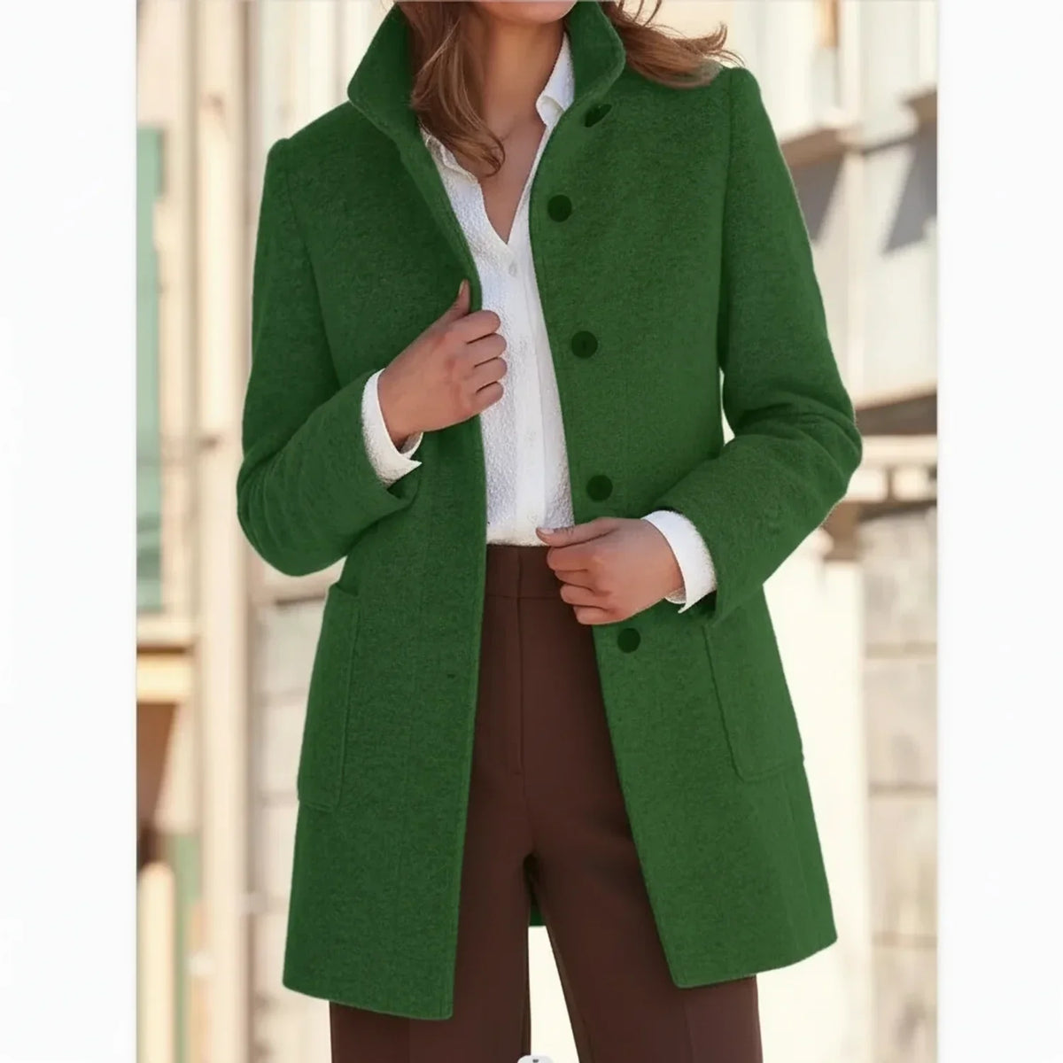 Women's Mid-Length Fall Winter Coat