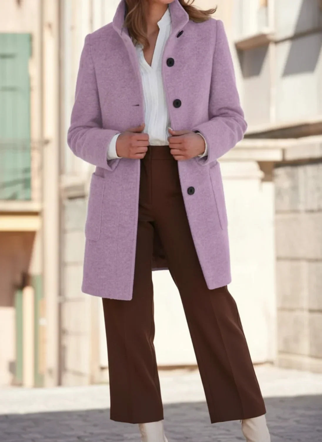 Women's Mid-Length Fall Winter Coat