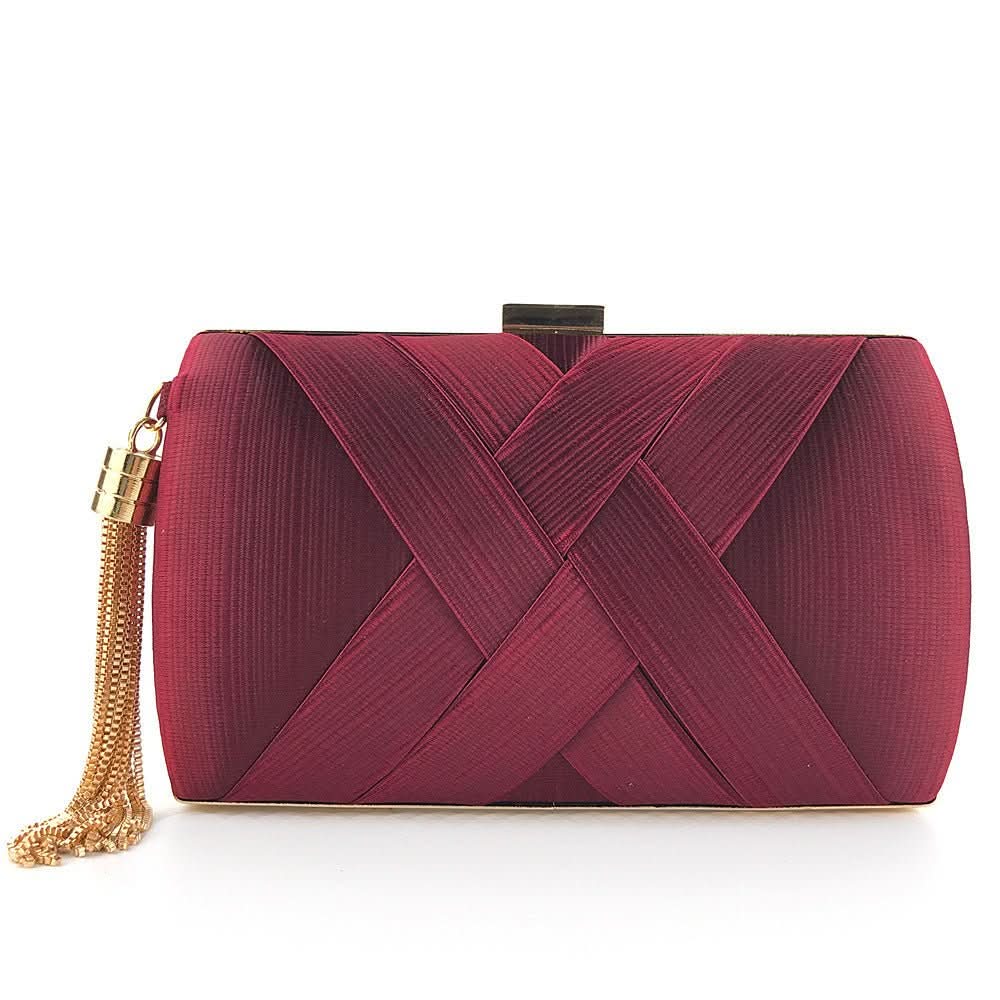 Women's Modern Evening Clutch with Tassel