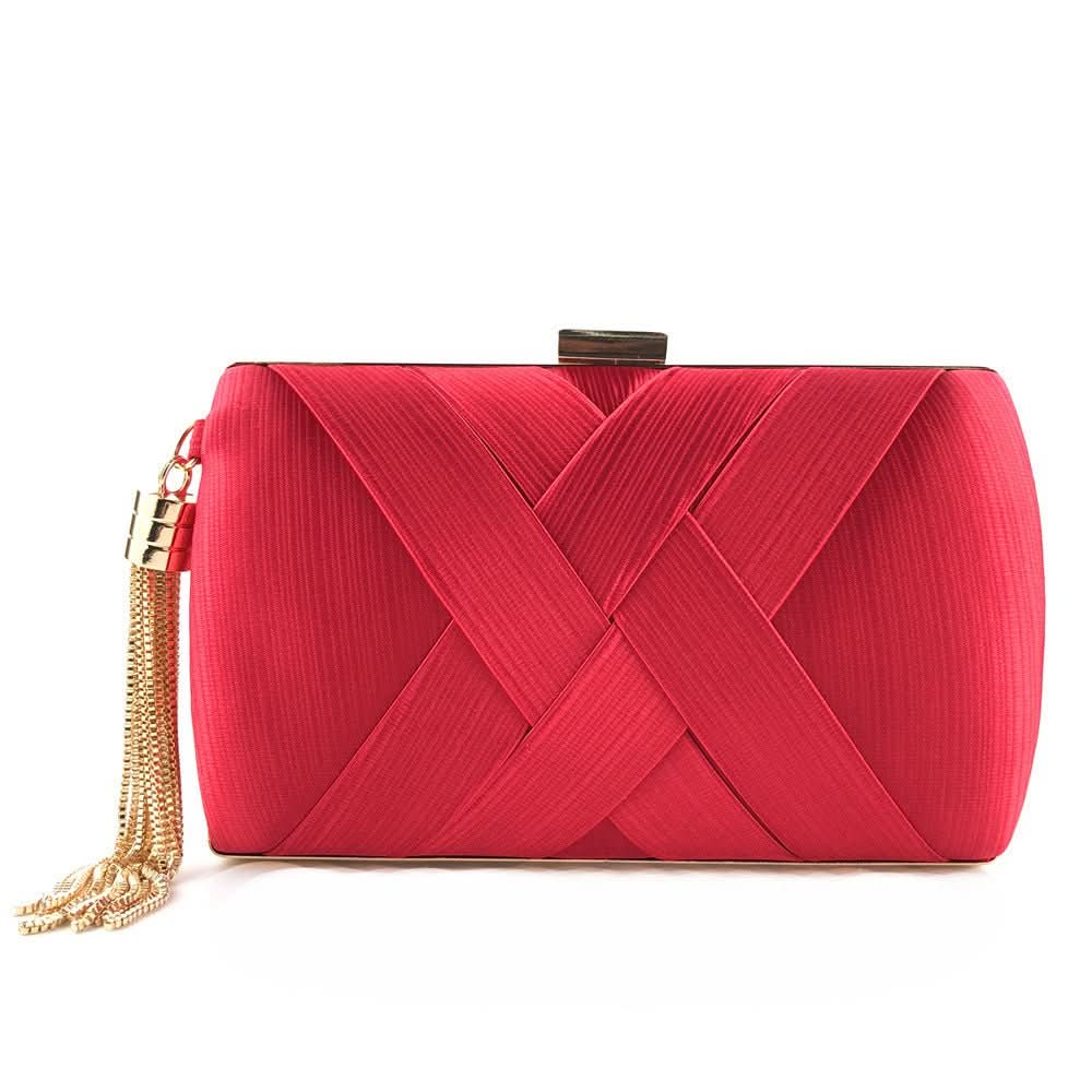 Women's Modern Evening Clutch with Tassel