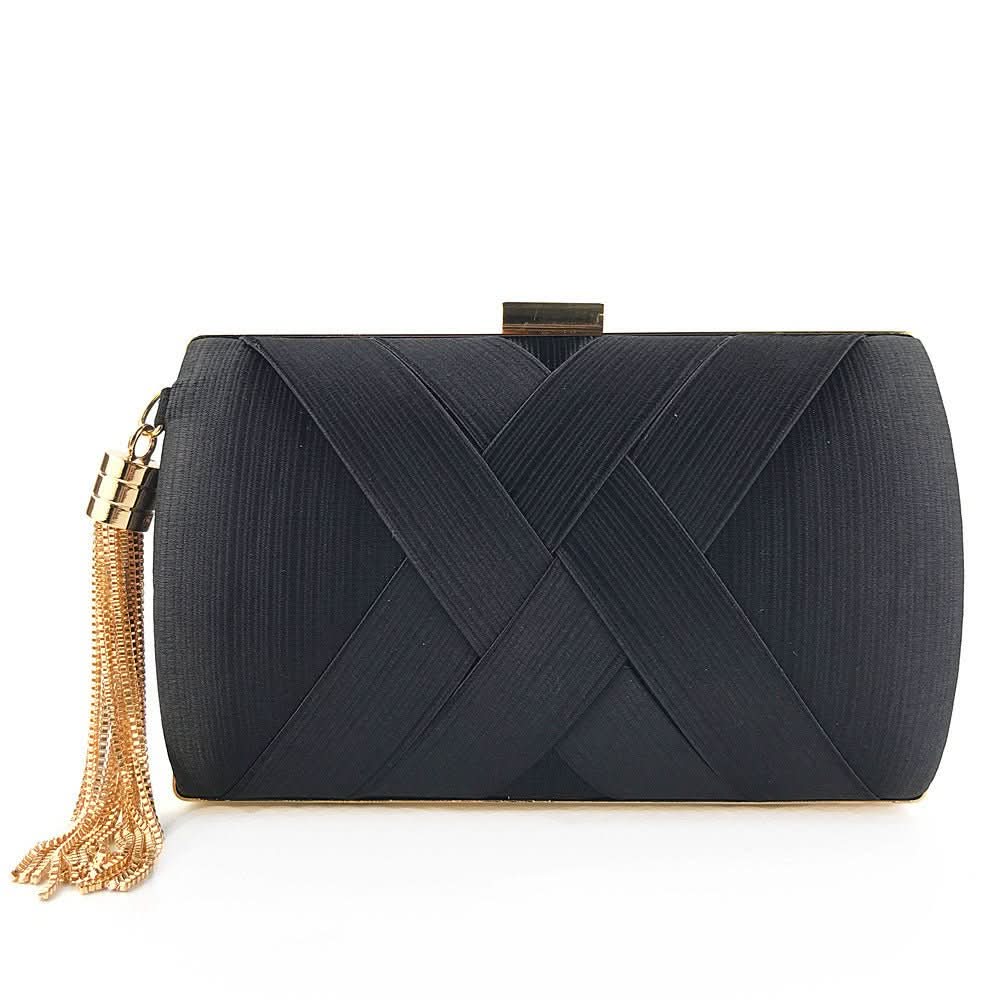 Women's Modern Evening Clutch with Tassel