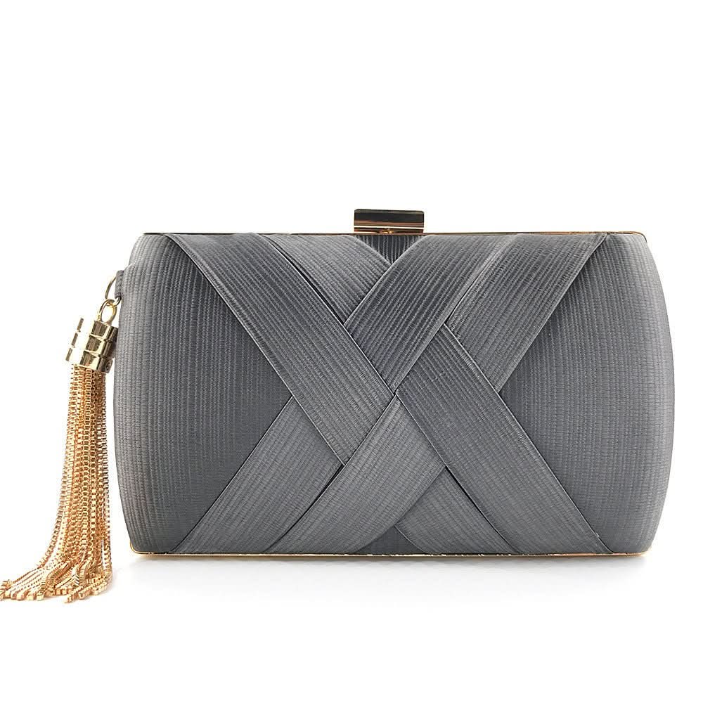 Women's Modern Evening Clutch with Tassel