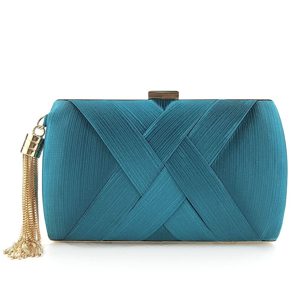 Women's Modern Evening Clutch with Tassel