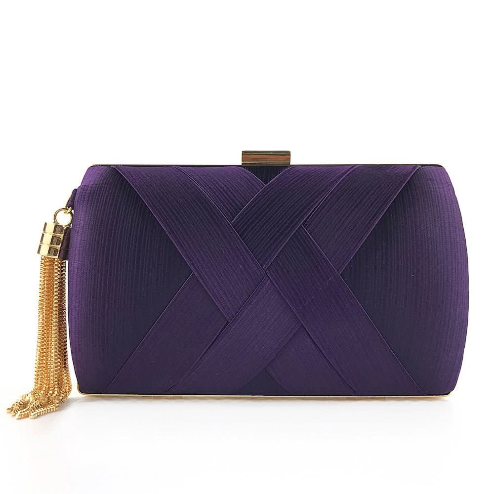 Women's Modern Evening Clutch with Tassel