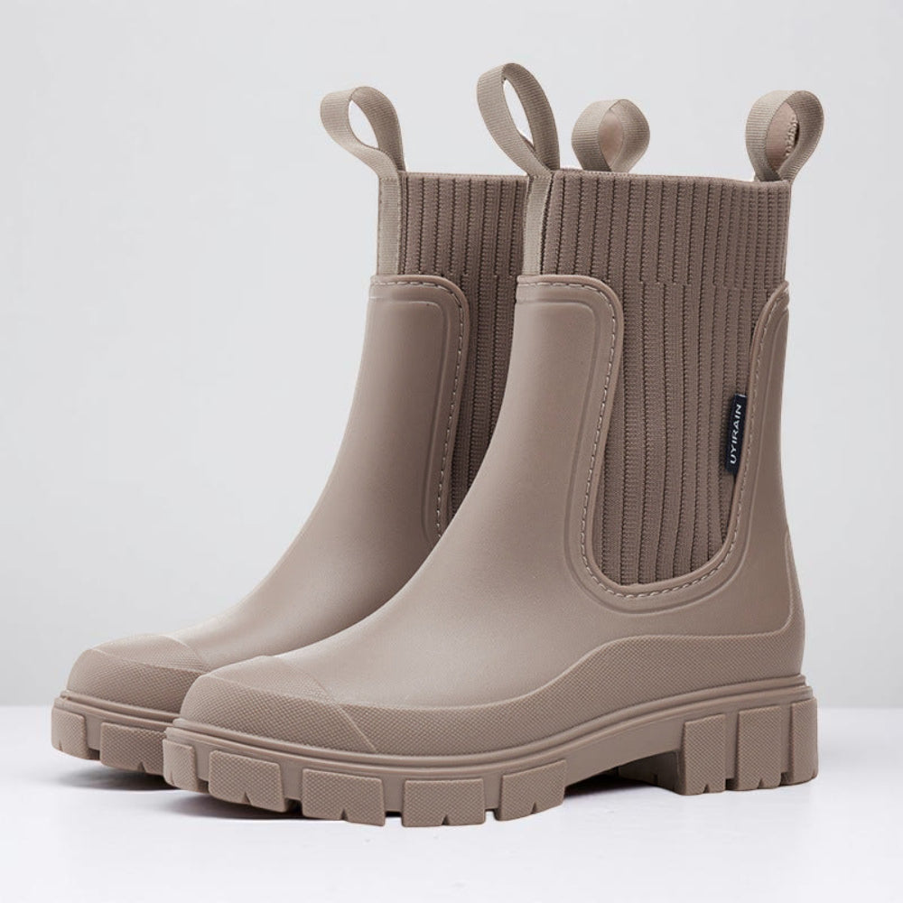 Women's Outdoor Style Chelsea Ankle Boots with Non-Slip Sole