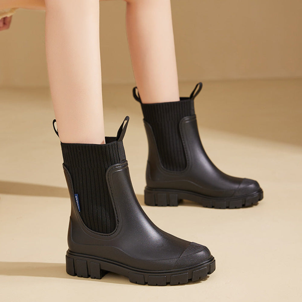 Women's Outdoor Style Chelsea Ankle Boots with Non-Slip Sole